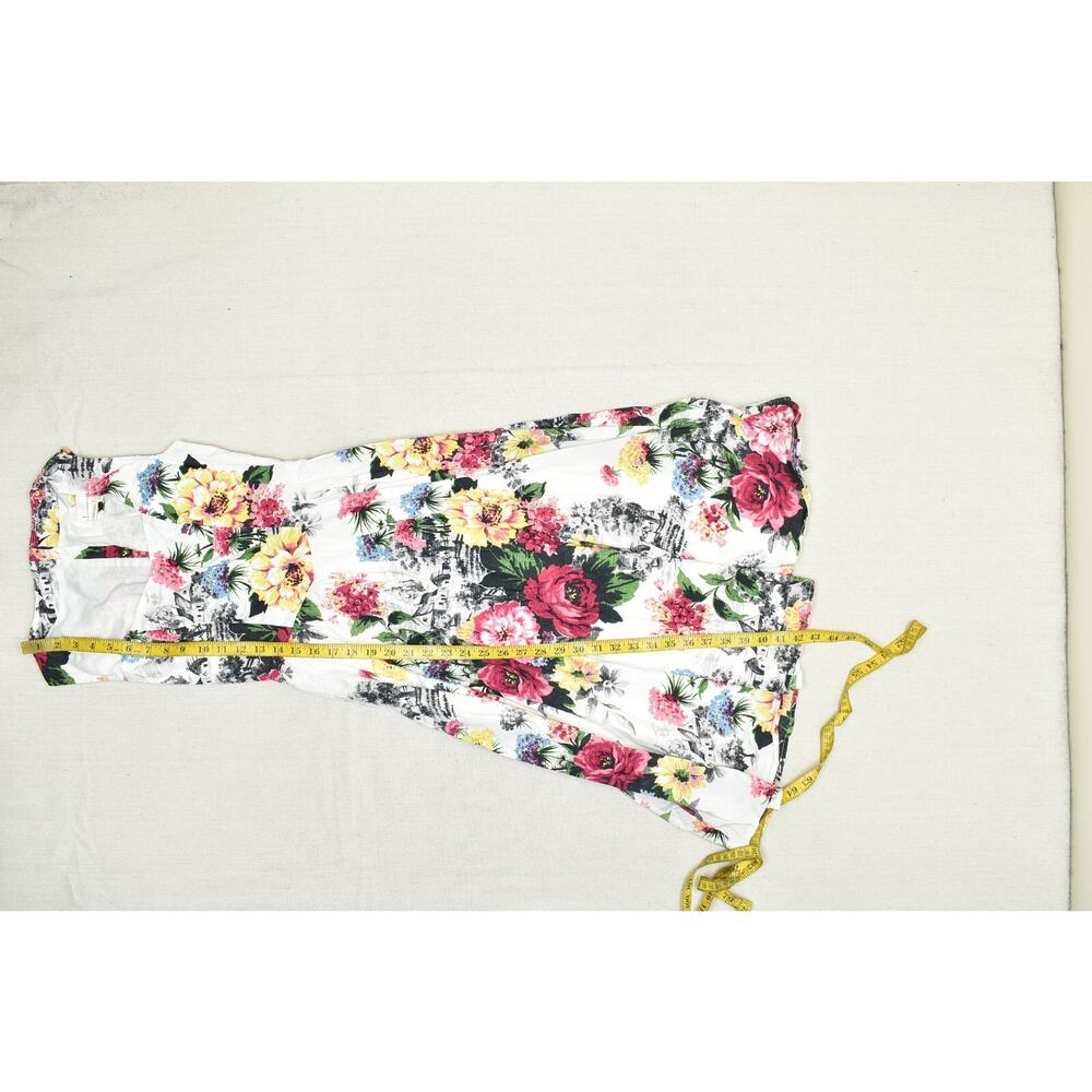 Anthropologie Women's Fit & Flare Dress Midi Floral Cotton Multicolor Size 0 - Picture 5 of 8